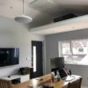 Herschel Select panel ceiling-mounted in a man-cave