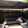 Herschel California installed in heated outdoor lounge